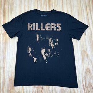 The Killers Members Photo Men's Black M Band Shirt Official Licensed 100% Cotton